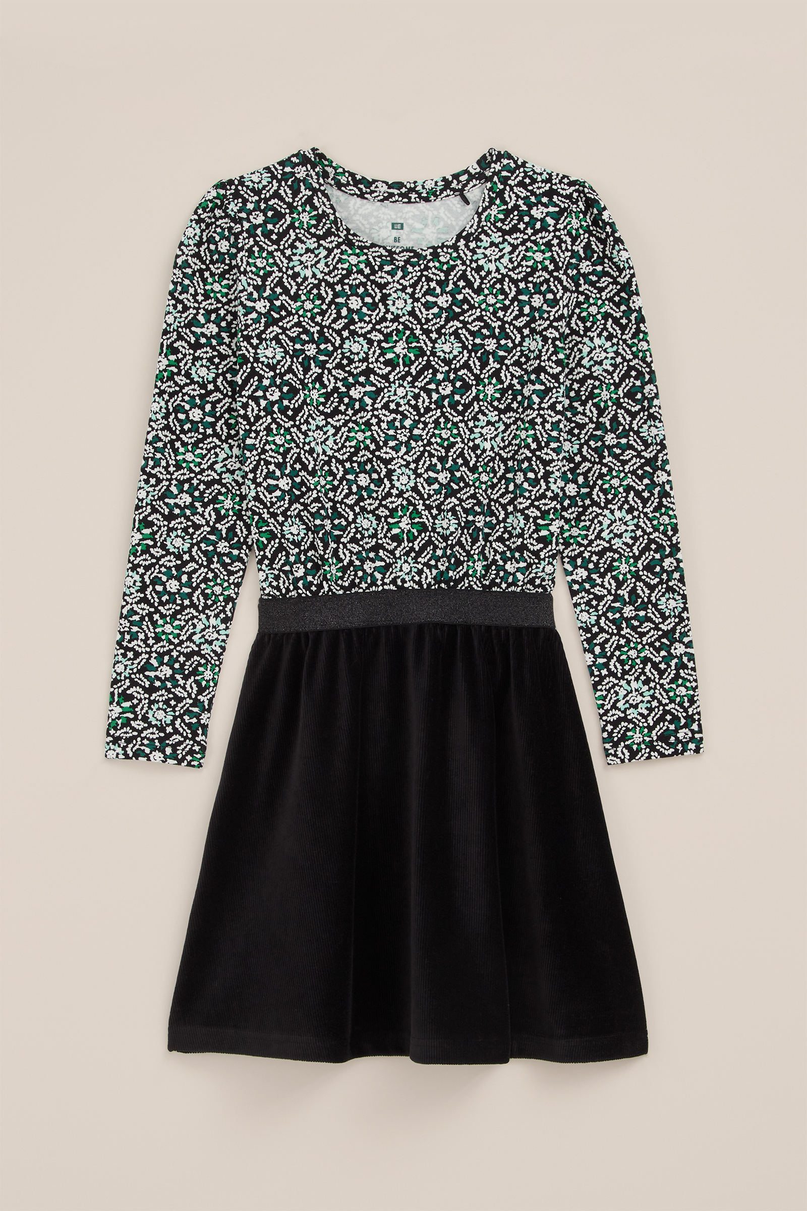 Meisjes jurk met dessin WE Fashion Zwart