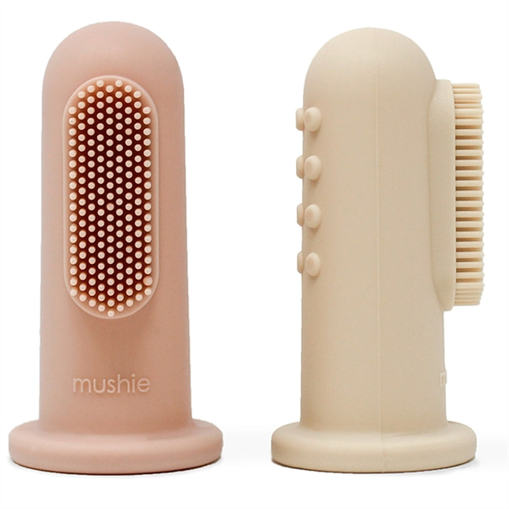 Finger Tandbørste 2-pak Blush/Shifting Sand