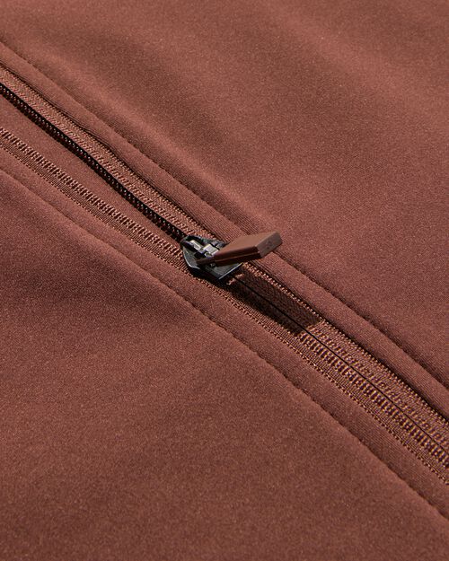veste de training en polaire pour femme marron foncé