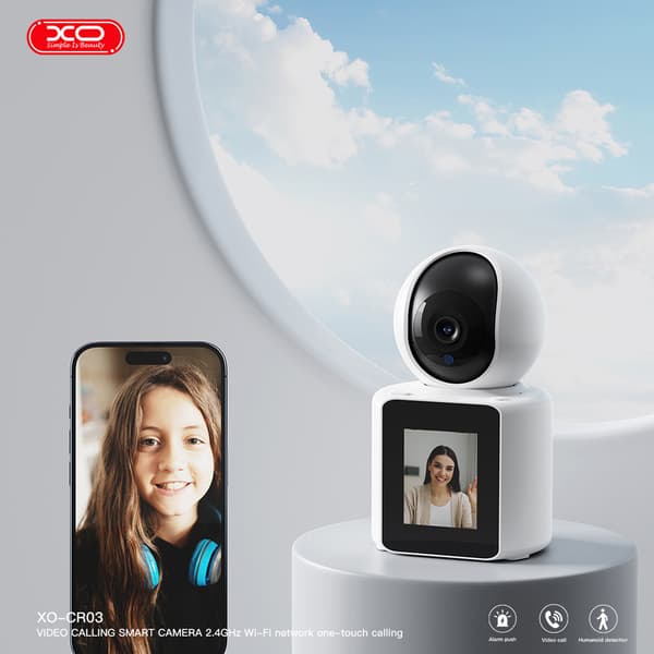 XO Wifi-videokamera med skjerm for videosamtaler og taleintercom