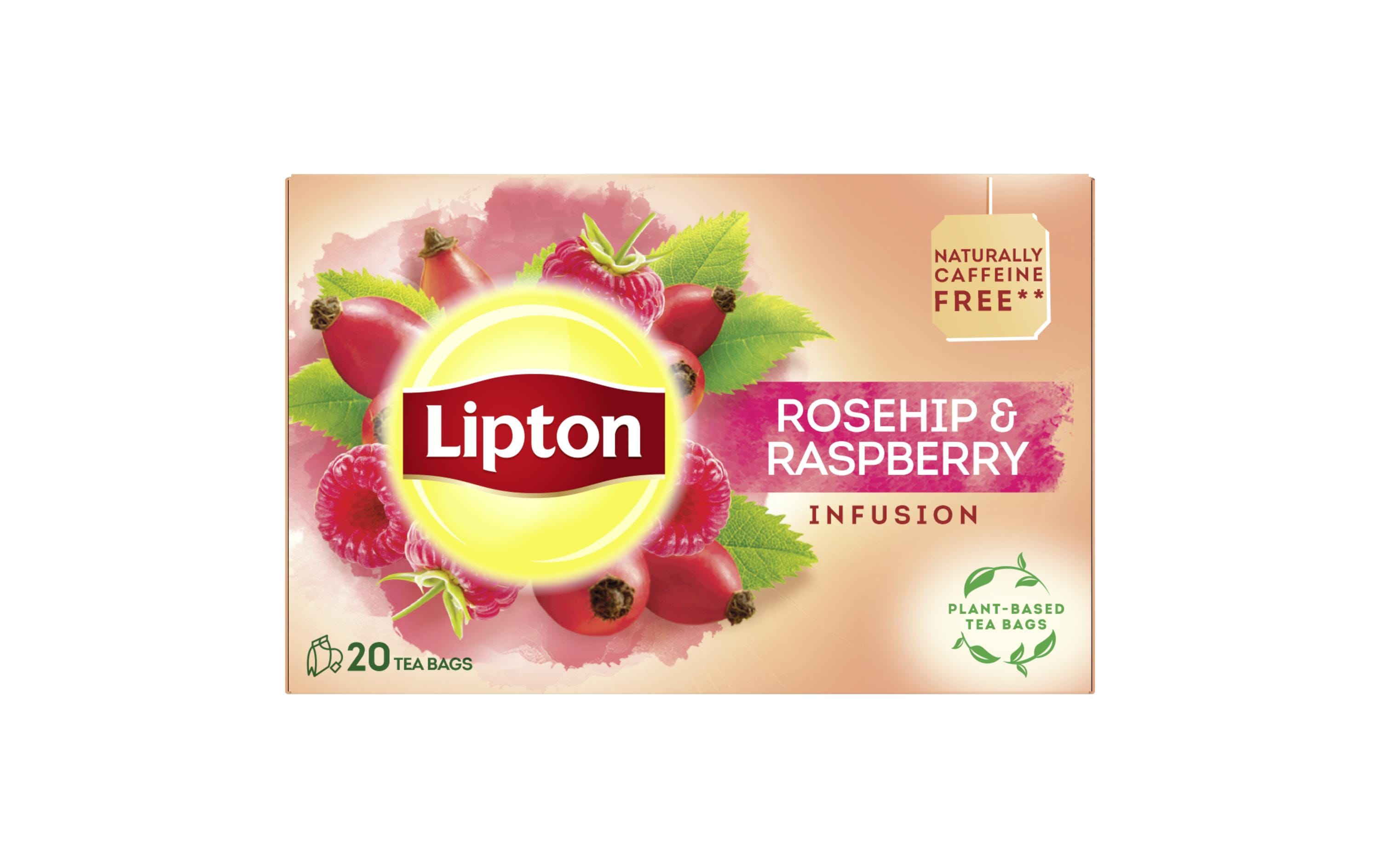 Teebeutel Roseship & Raspberry 20 StückTee aus Hagebutte, Hibiskus und Himbeere