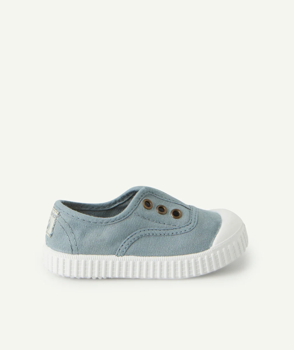 VICTORIACHAUSSURES EN TOILE DE FIBRES RECYCLÉES BLEUES