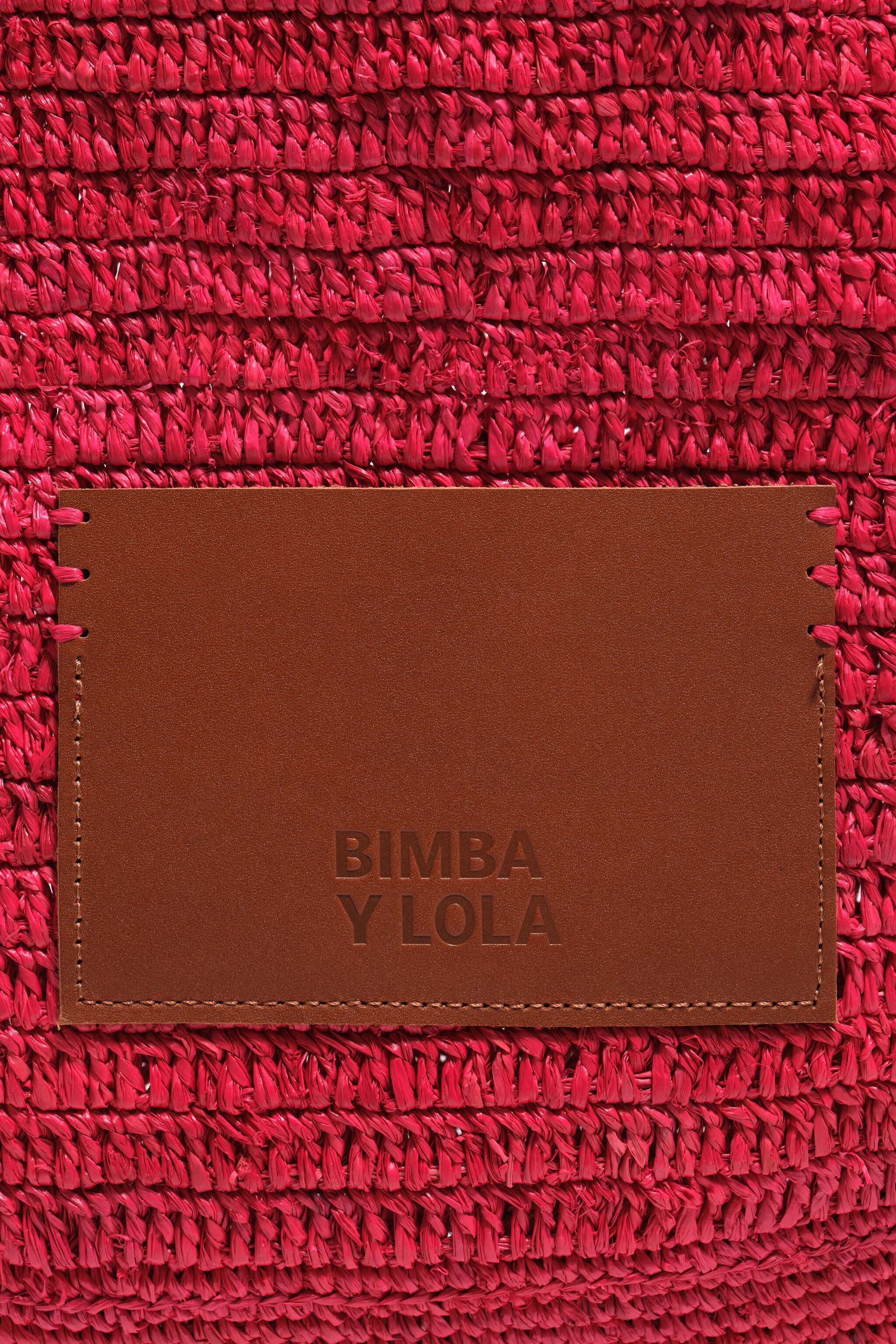Bolsa grande vermelha trançada