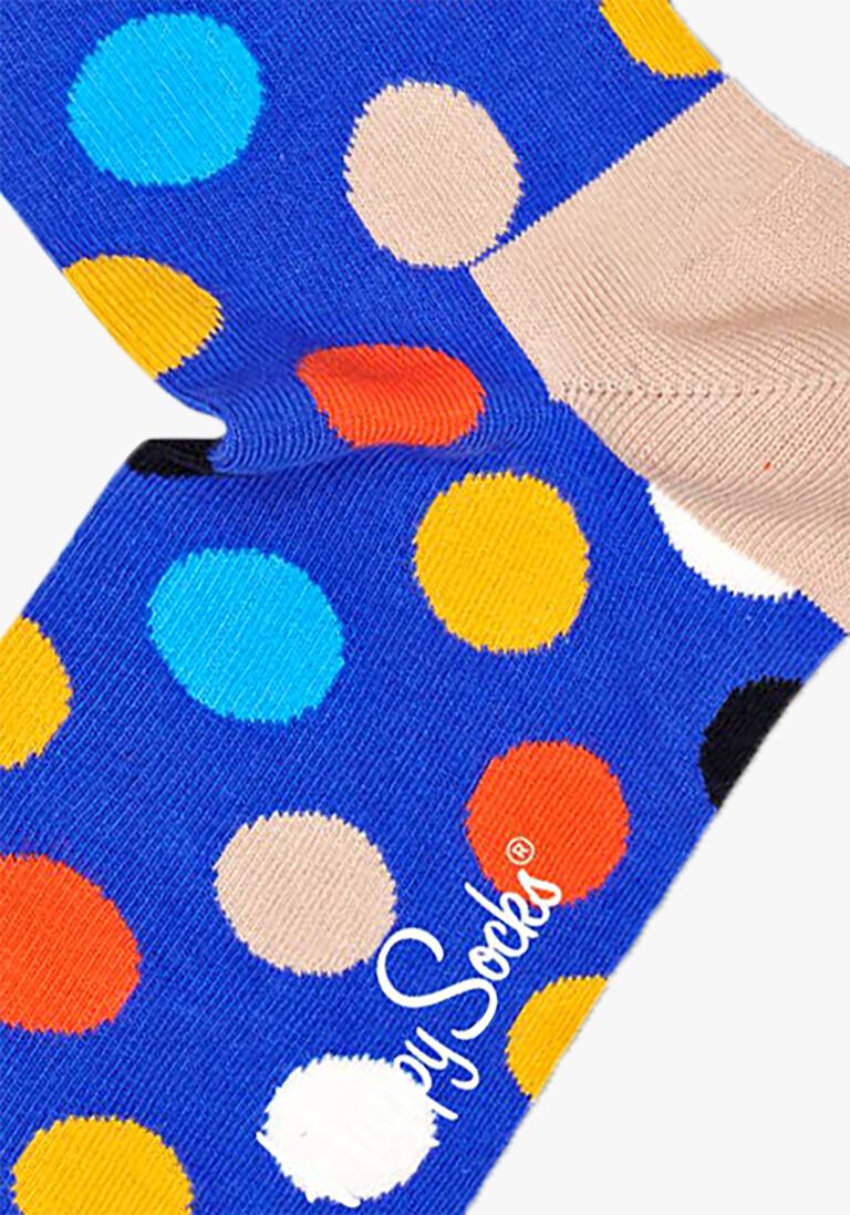 HAPPY SOCKS blauwe happy socks sokken big dot