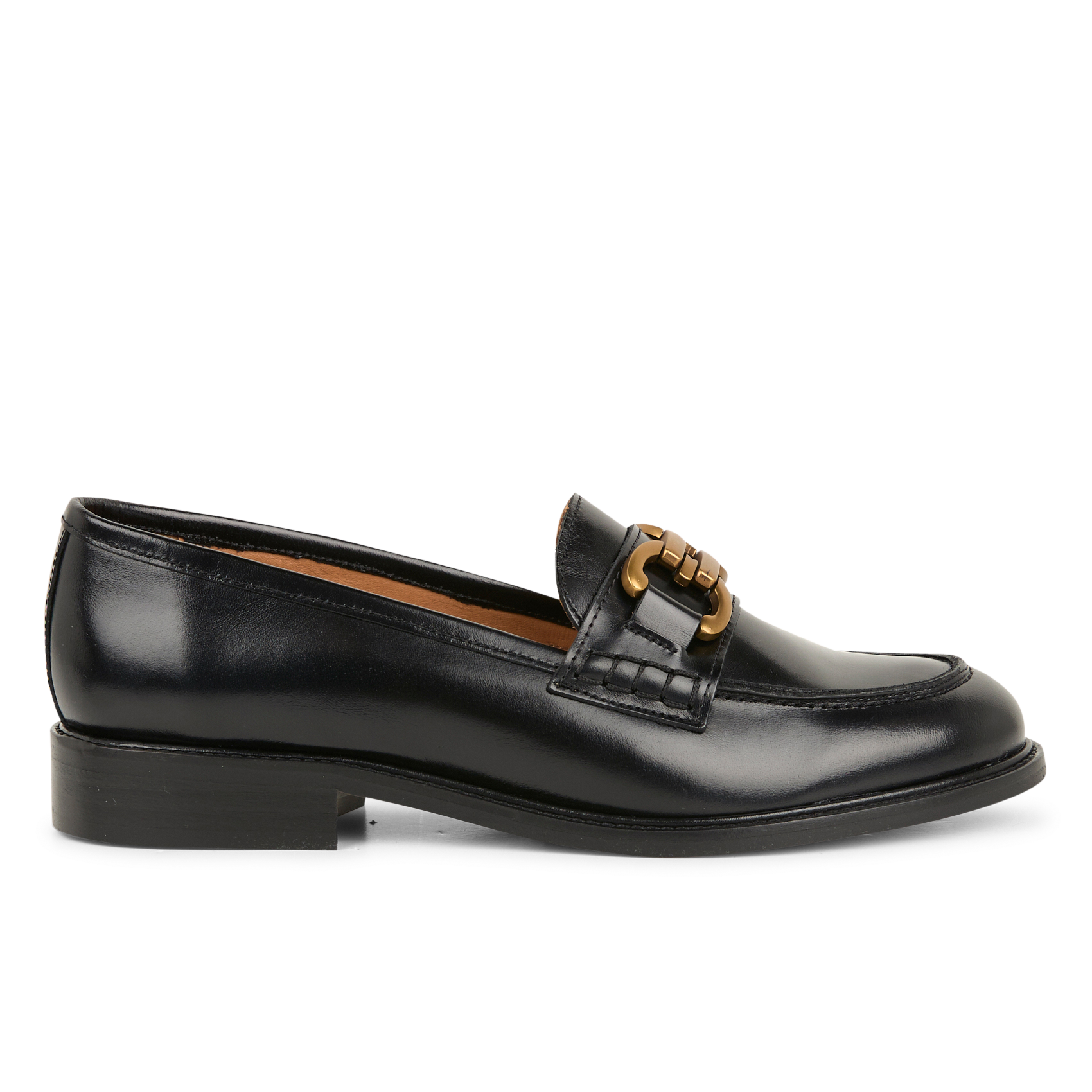 LYNA - Mocassins en cuir| Noir