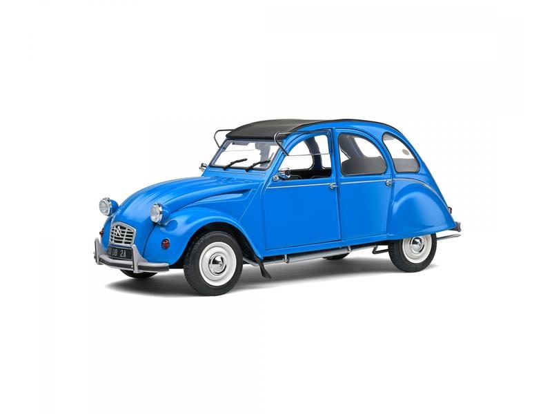 Solido Citroen 2CV6 Petrole Blau, 1:18 Detailgetreues Modellauto für Sammler im Massstab 1:18