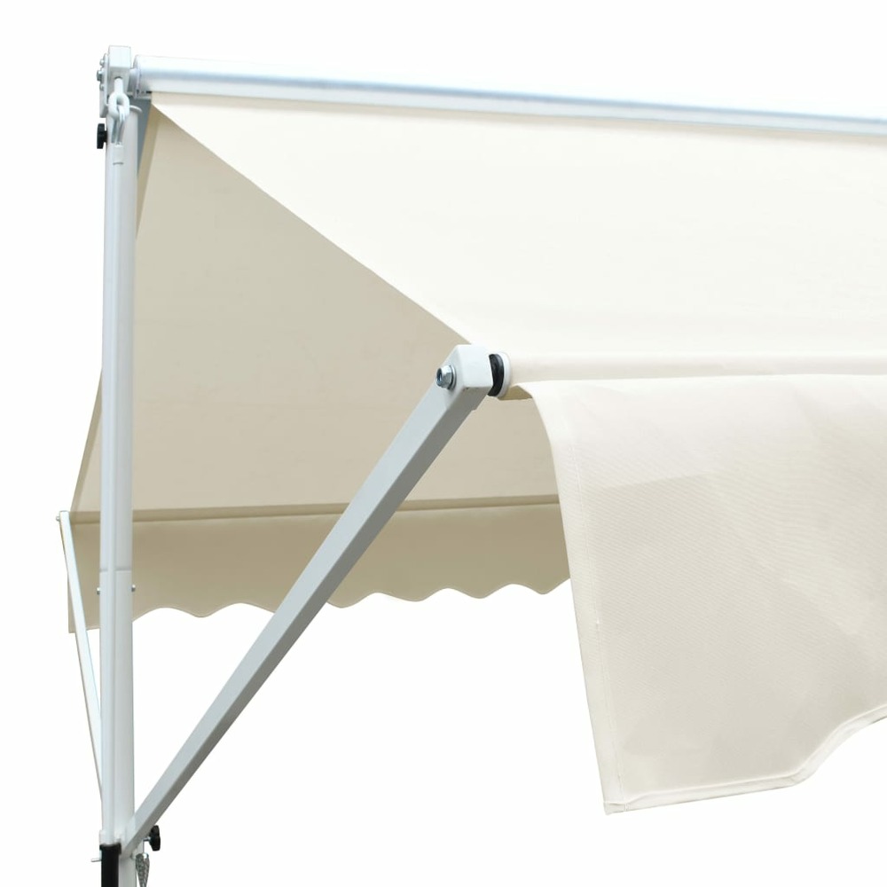Auvent sur pied 4x3 m crème