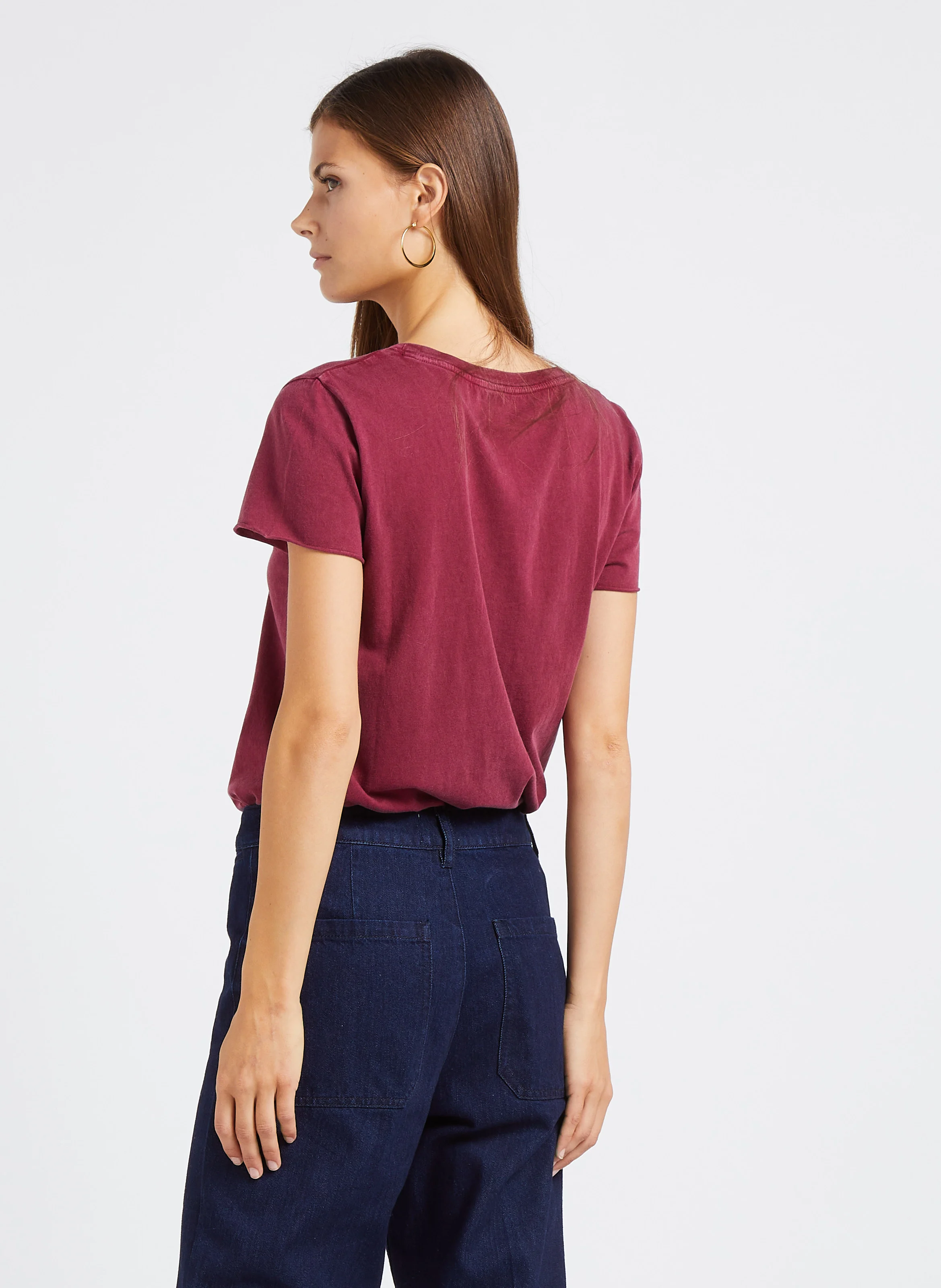 TORO - Tee-shirt col rond sérigraphié en coton bio | Rouge