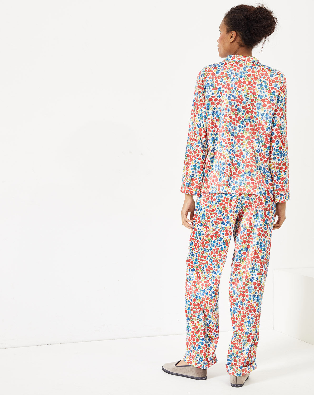 Quartier Latin Pyjama satiné Paula imprimé liberty multicolore