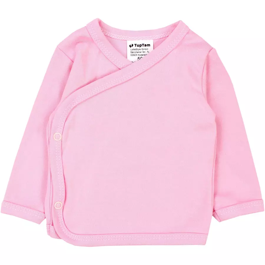 TupTam Baby Mädchen Langarm Wickelshirt 5er Set beigerosa