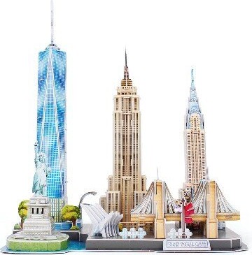 Revell 3D Puzzle - New York Skyline - 123 Brikker - 37 CM