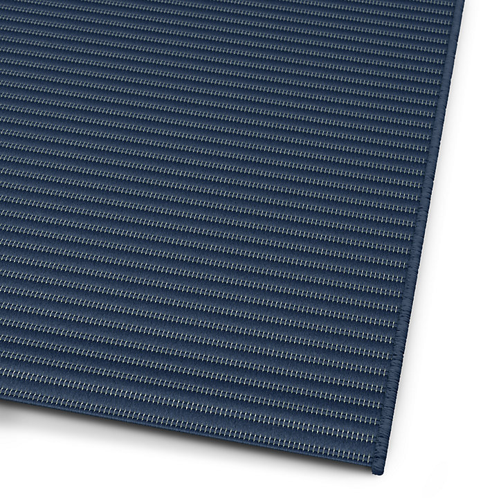 Tapis Burbridge GoodHome bleu foncé L.170 x L.120 cm