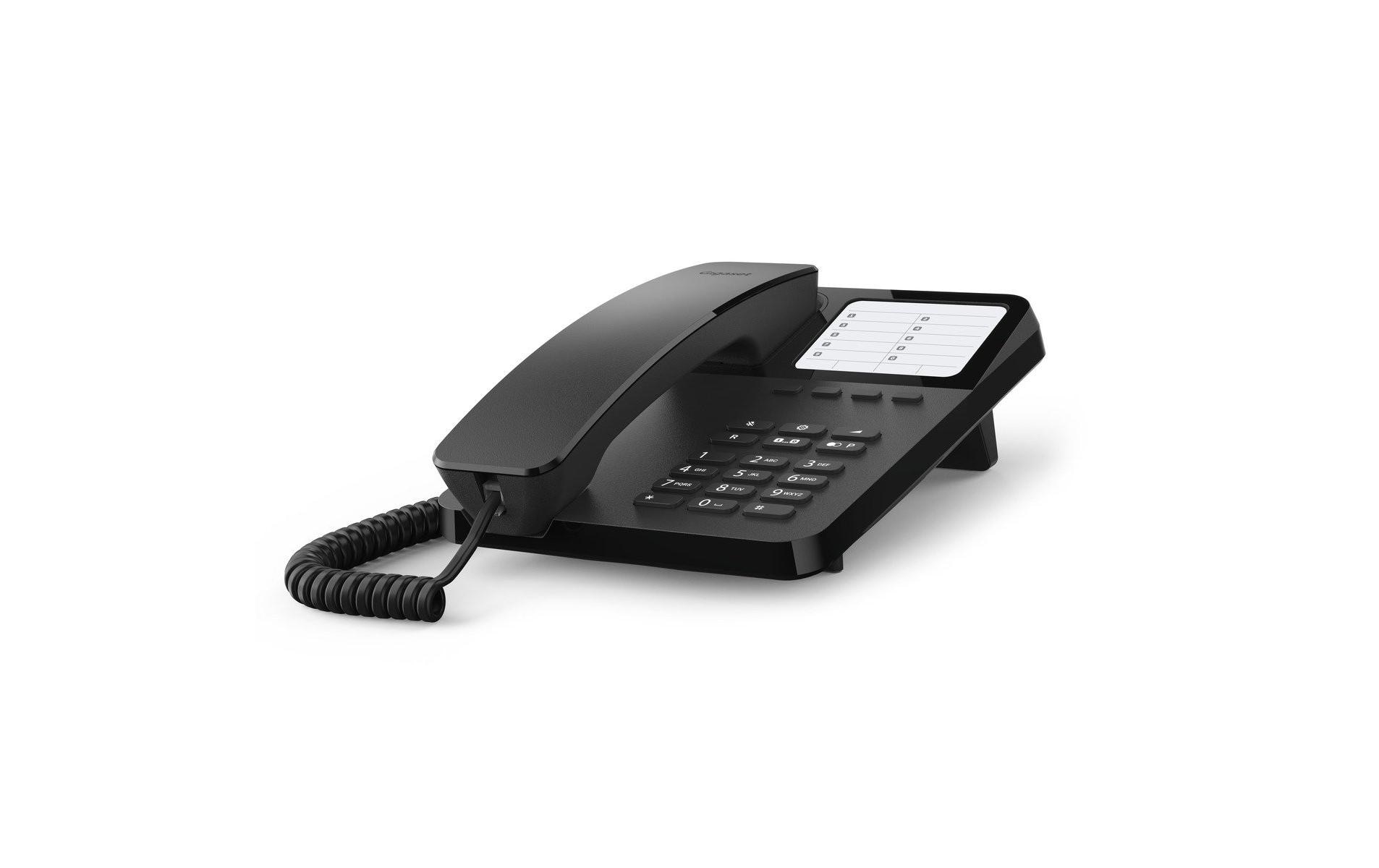 Tischtelefon Desk 400 SchwarzDas Wand- und Tischtelefon für einfache Telefonie