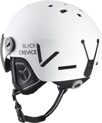 Black CreviceVisierhelm - weiß