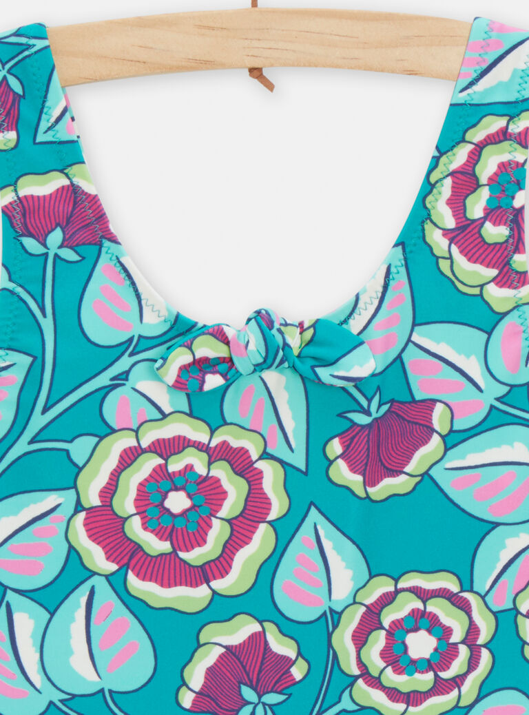 Maillot de bain 1 pièce imprimé fleurs pour fille