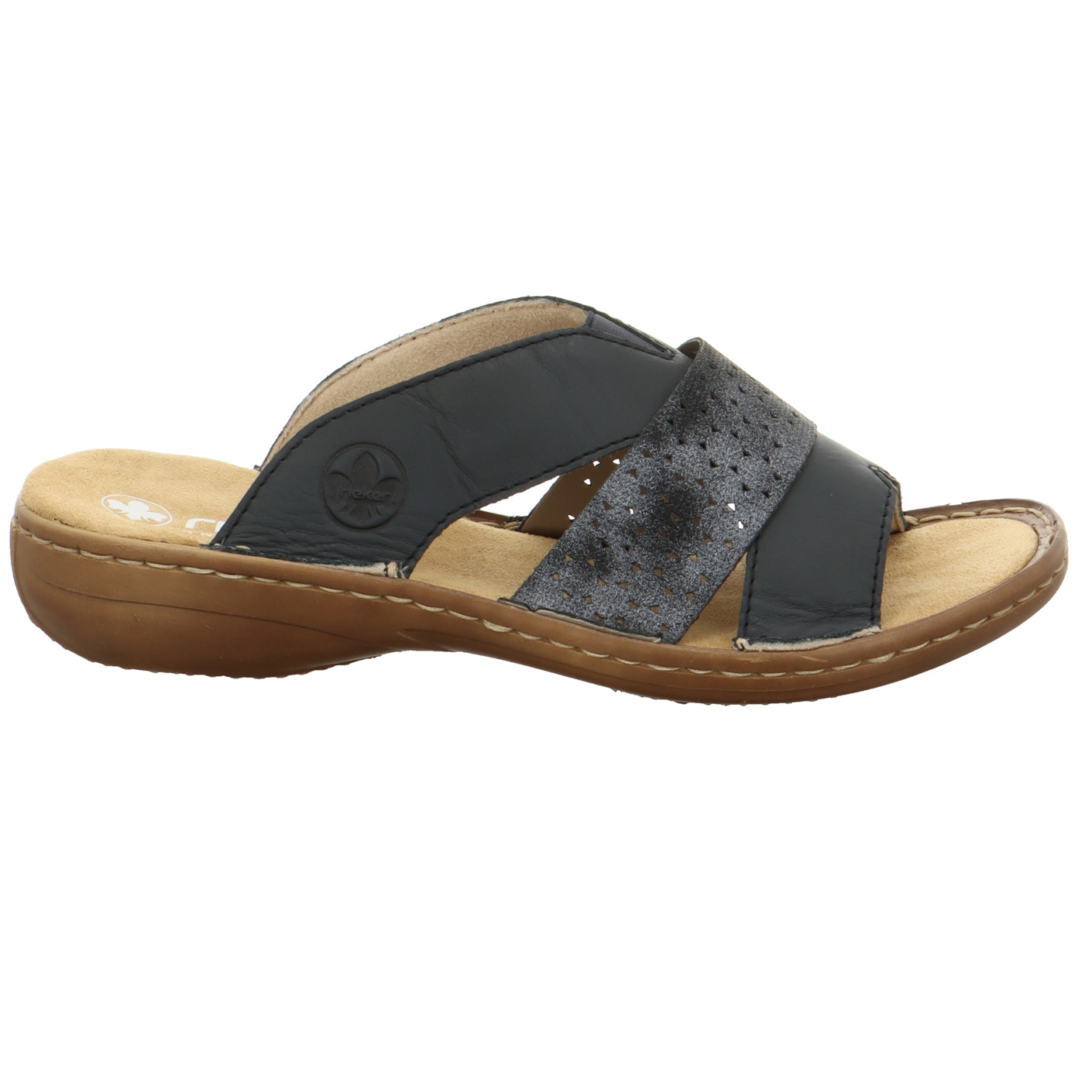 Keilabsatz Mule blau