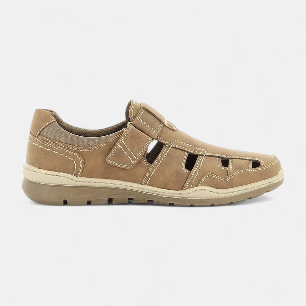 Nu-pieds confort Homme taupe