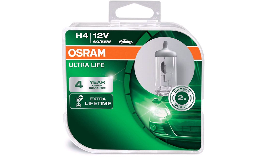 Pæresæt H4 Ultra Life - Osram