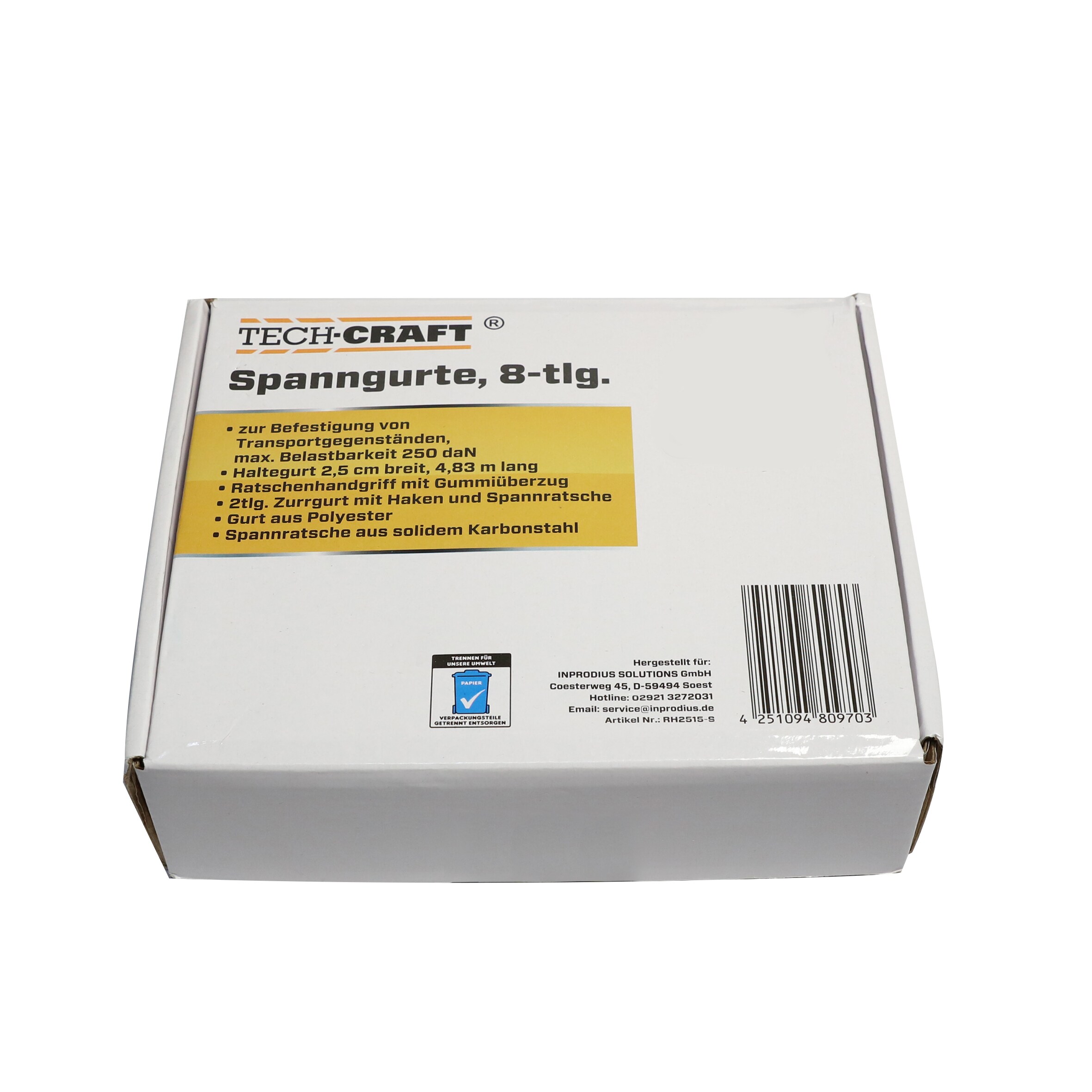 TECH-CRAFT® Spanngurt-Set 8tlg.
