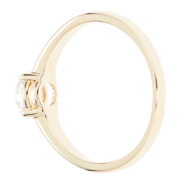 Brillant-Ring, 0,50 ct., feines Weiß, SI, Gold 585