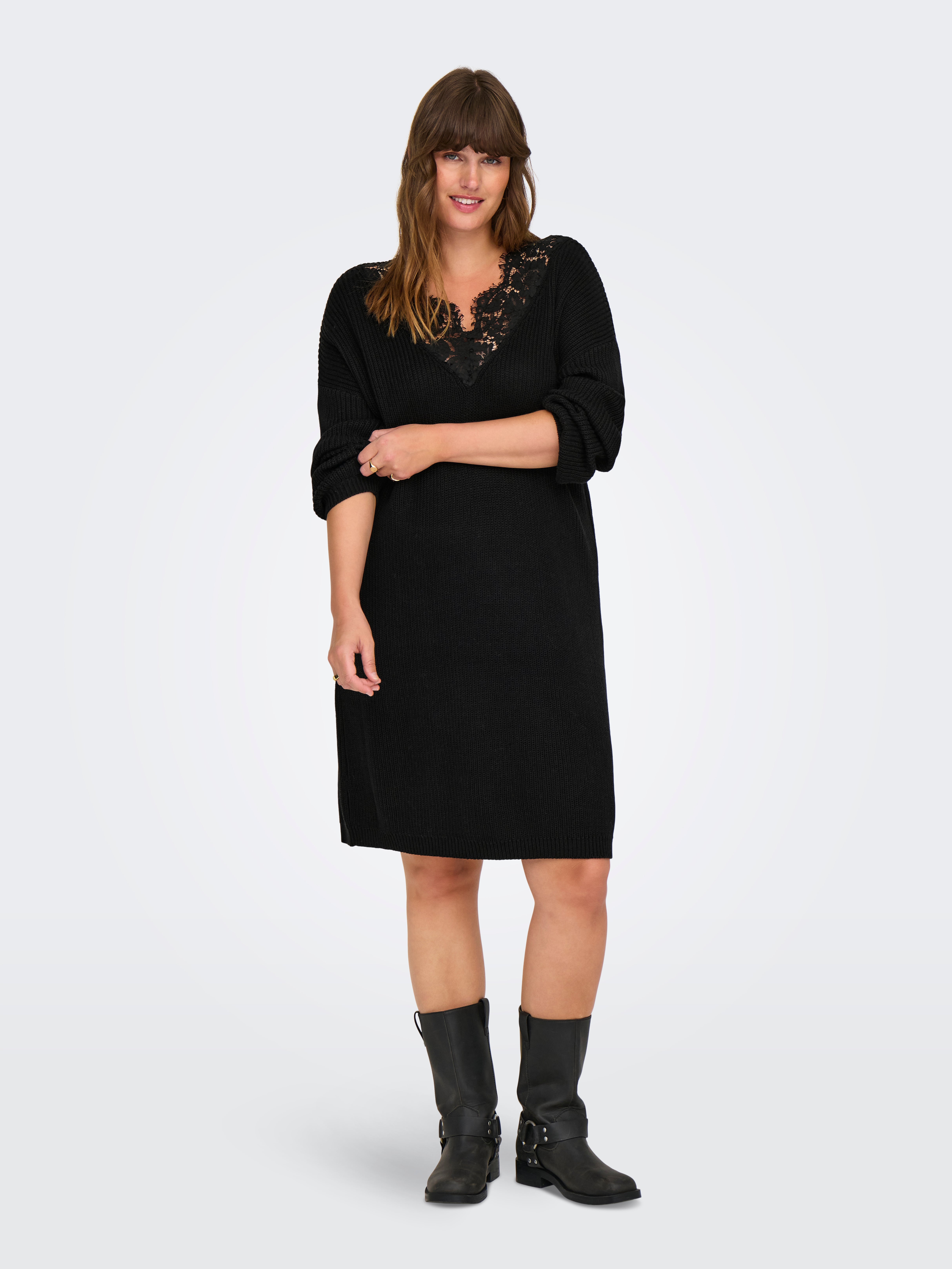 CARXENIA Langes Kleid Black