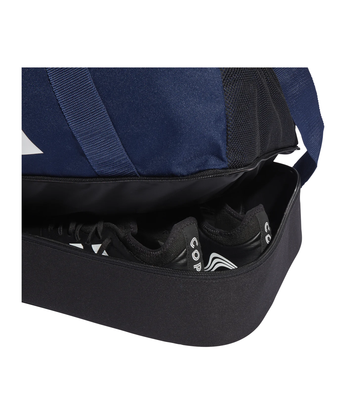 adidas Tiro League Duffel Bag Gr. S Blau Weiss