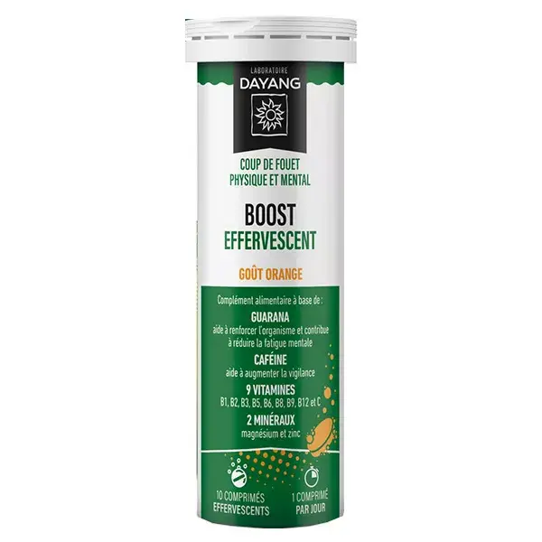 Dayang Boost Sabor Laranja Efervescente 20 comprimidos