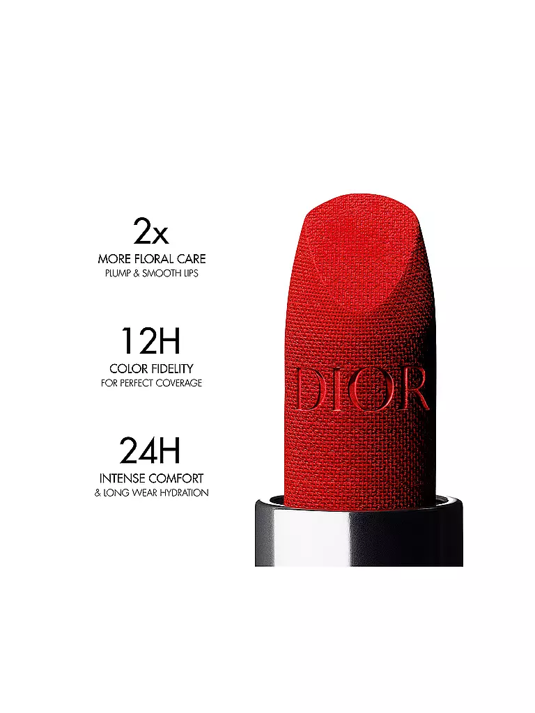 DIOR Lippenstift - Rouge Dior Satin Lipstick (556 Aimée) dunkelrot