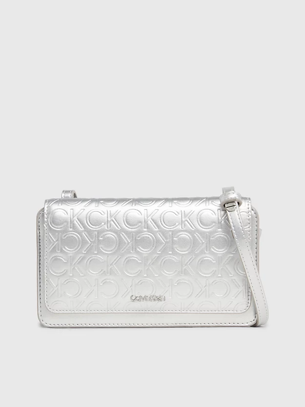 Bolsa de ombro metálica