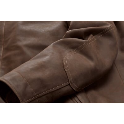 Herren-Rindlederjacke, Braun