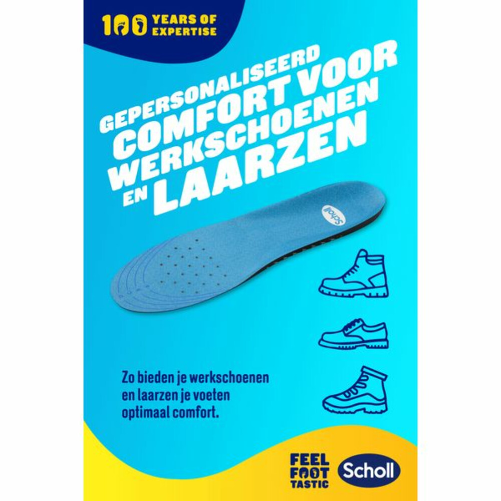 Scholl GelActiv Inlegzolen Work & Boot Small Maat 35.5-40.51 paar