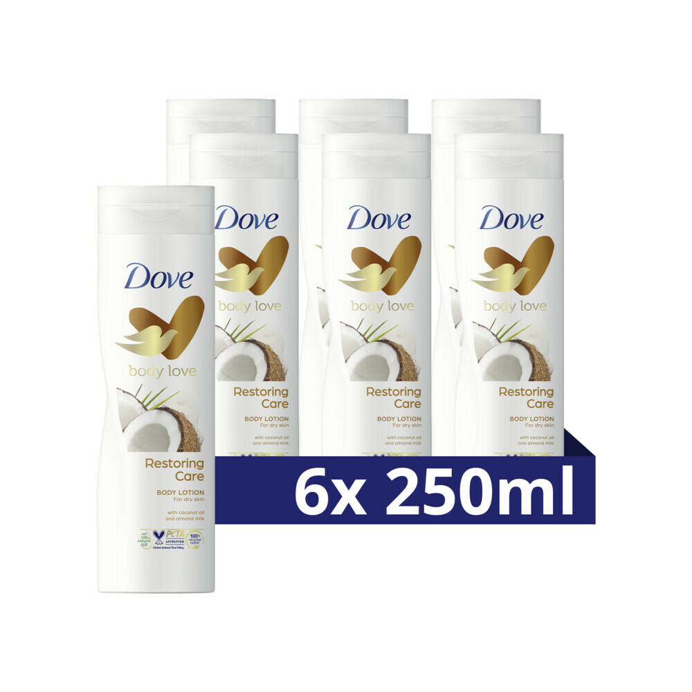 6x Dove Bodylotion Restoring Care250 ml