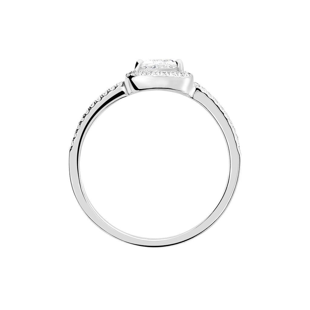 Bague Amantine Argent Blanc Oxyde De Zirconium