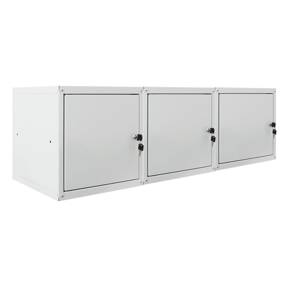 PROREGAL Mega Deal 3x locker cubes Cubic HxBxD 35 x 35 x 35 cm grijs