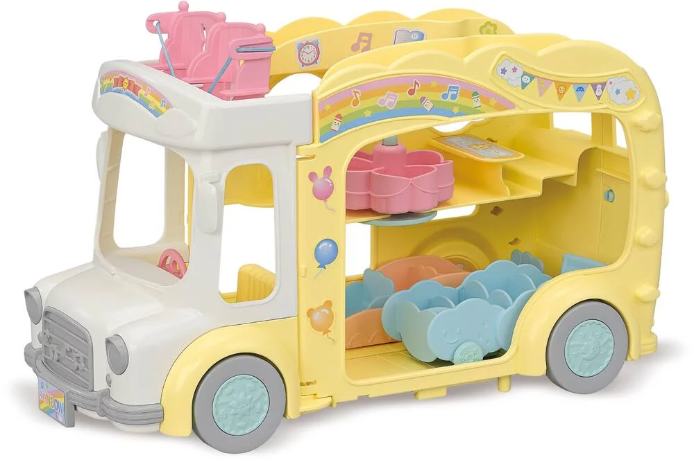 LE BUS ET SA COUR DE RECREATION - SYLVANIAN ECOLE