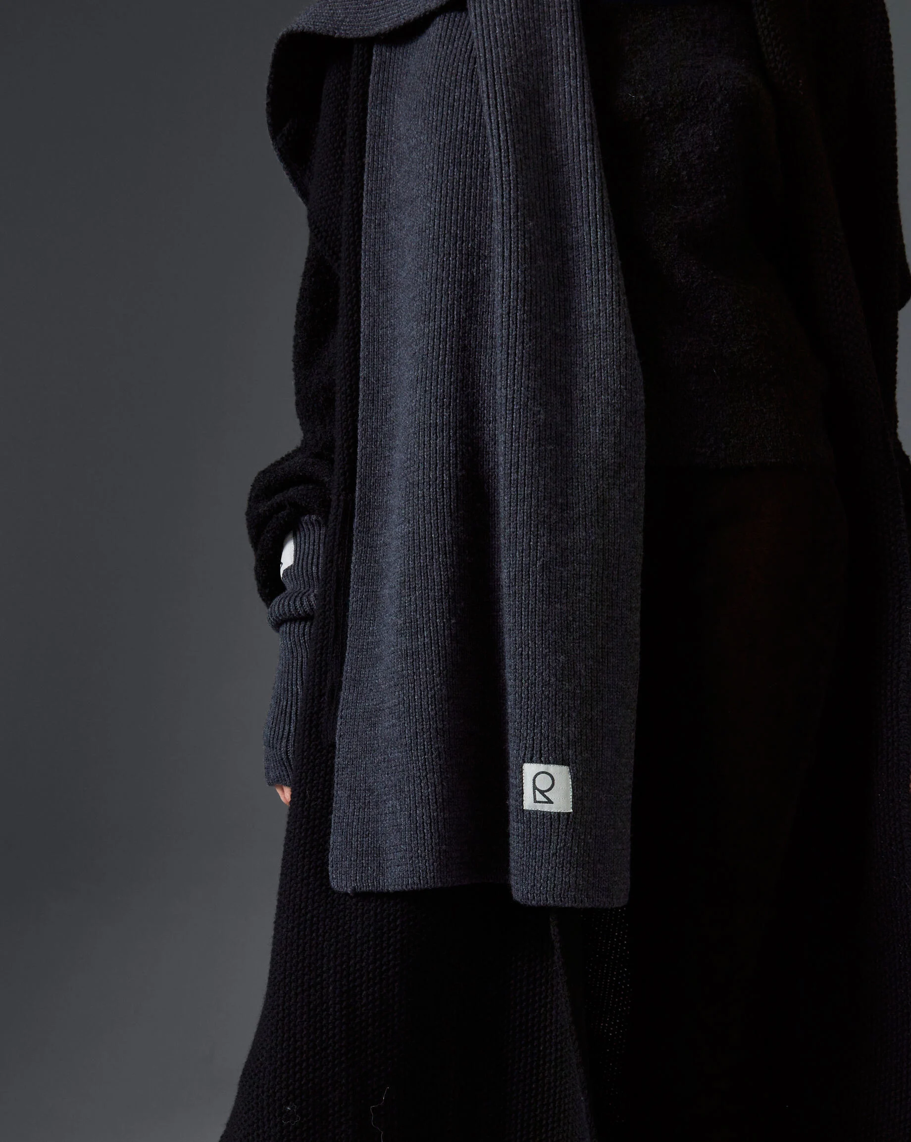 Echarpe en laine mérinos unisexe | Gris