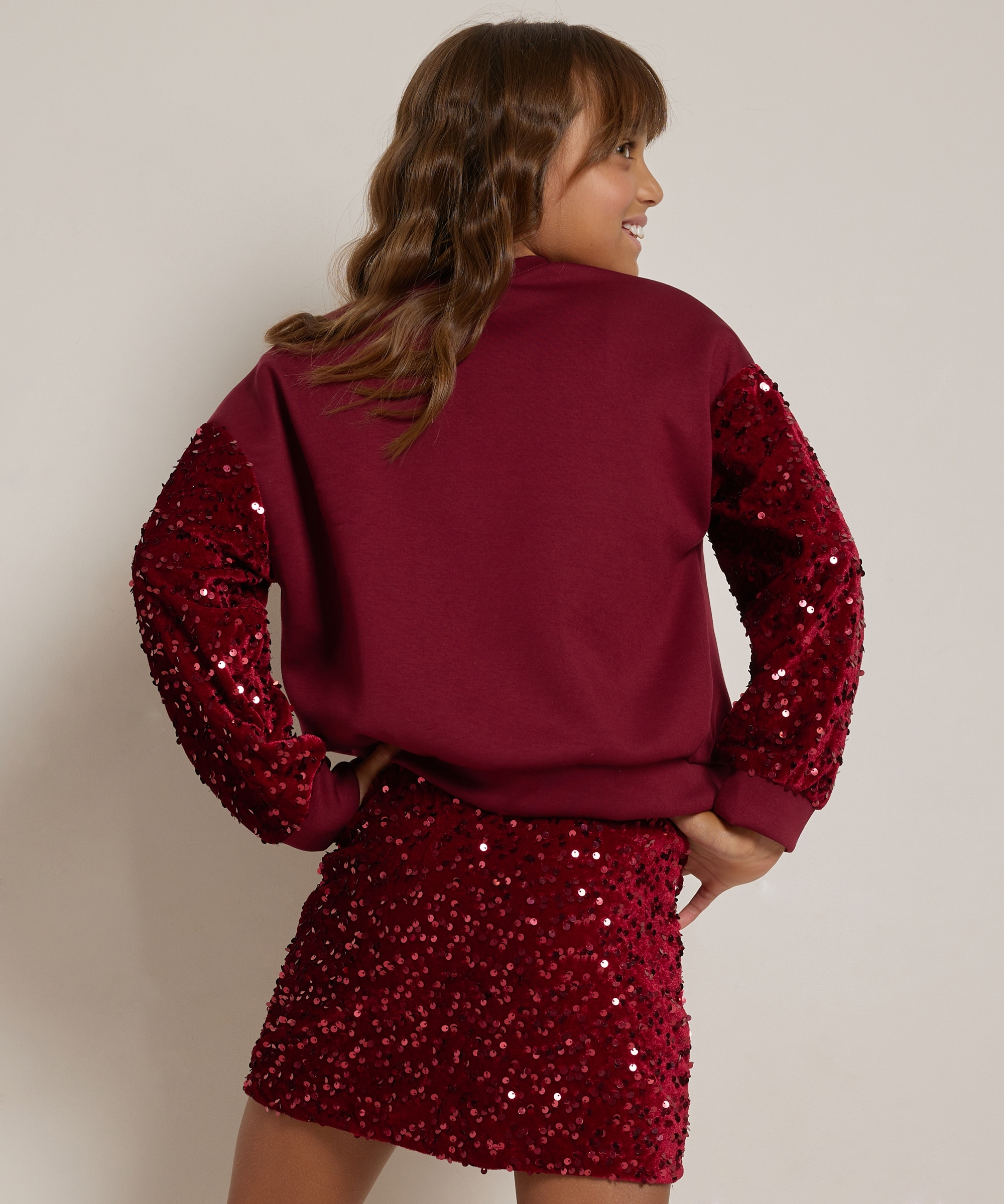 glitter set: rok en sweater