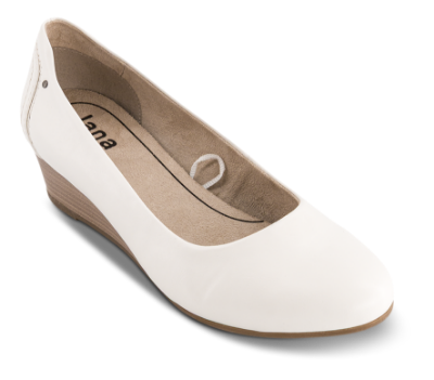 Jana Softline Ballerina Hvid 8-22376-42