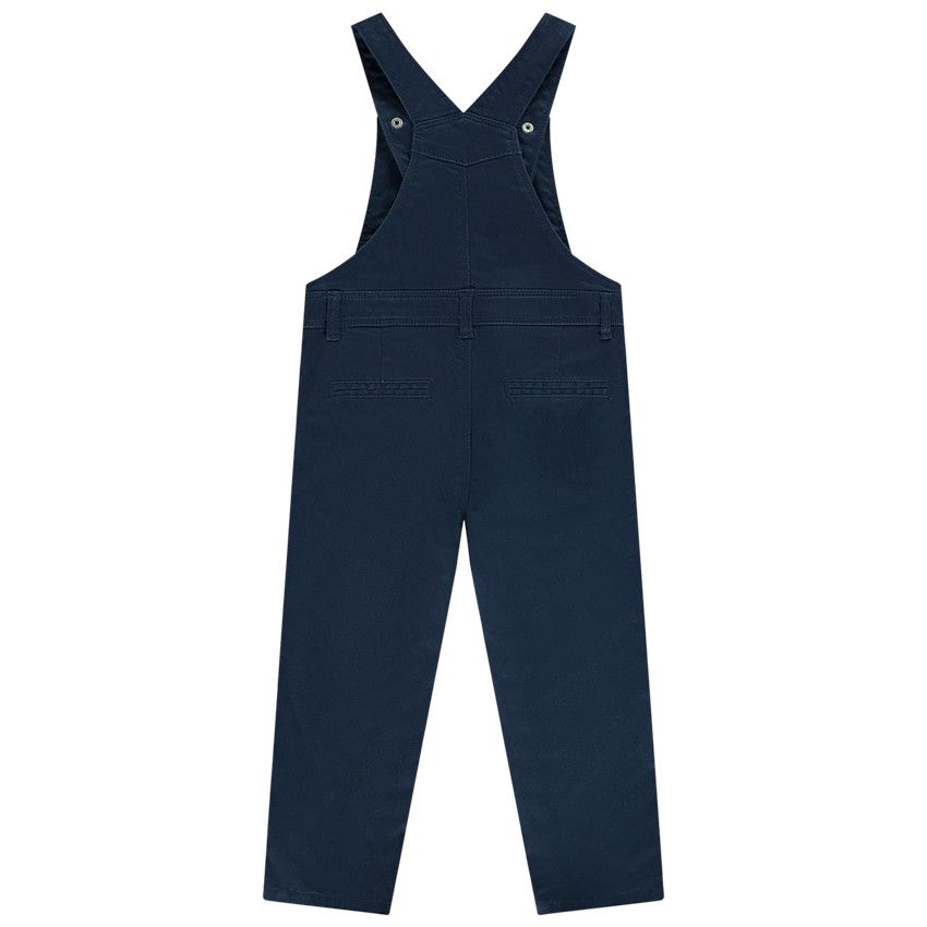 Salopette longue en twill pour bébé garçon - Bleu marine