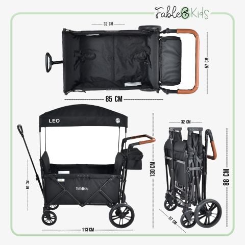 FableKids Bollerwagen LEO X2 Lite