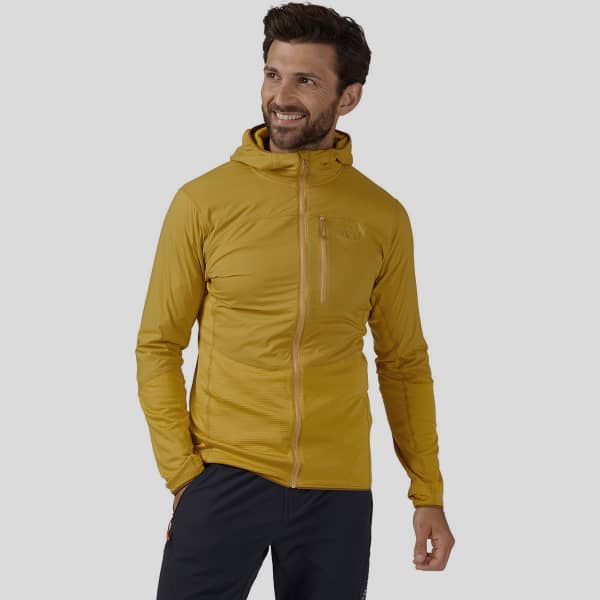 Veste polaire ski rando RAB ASCENDOR SUMMIT HOODY FZ SAHARA