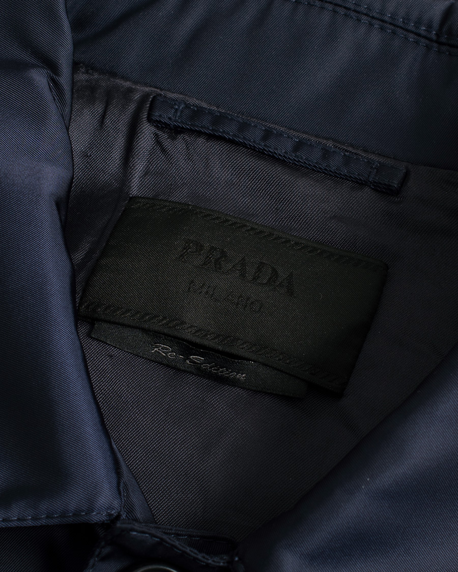Prada Nylon Car Coat Navy L