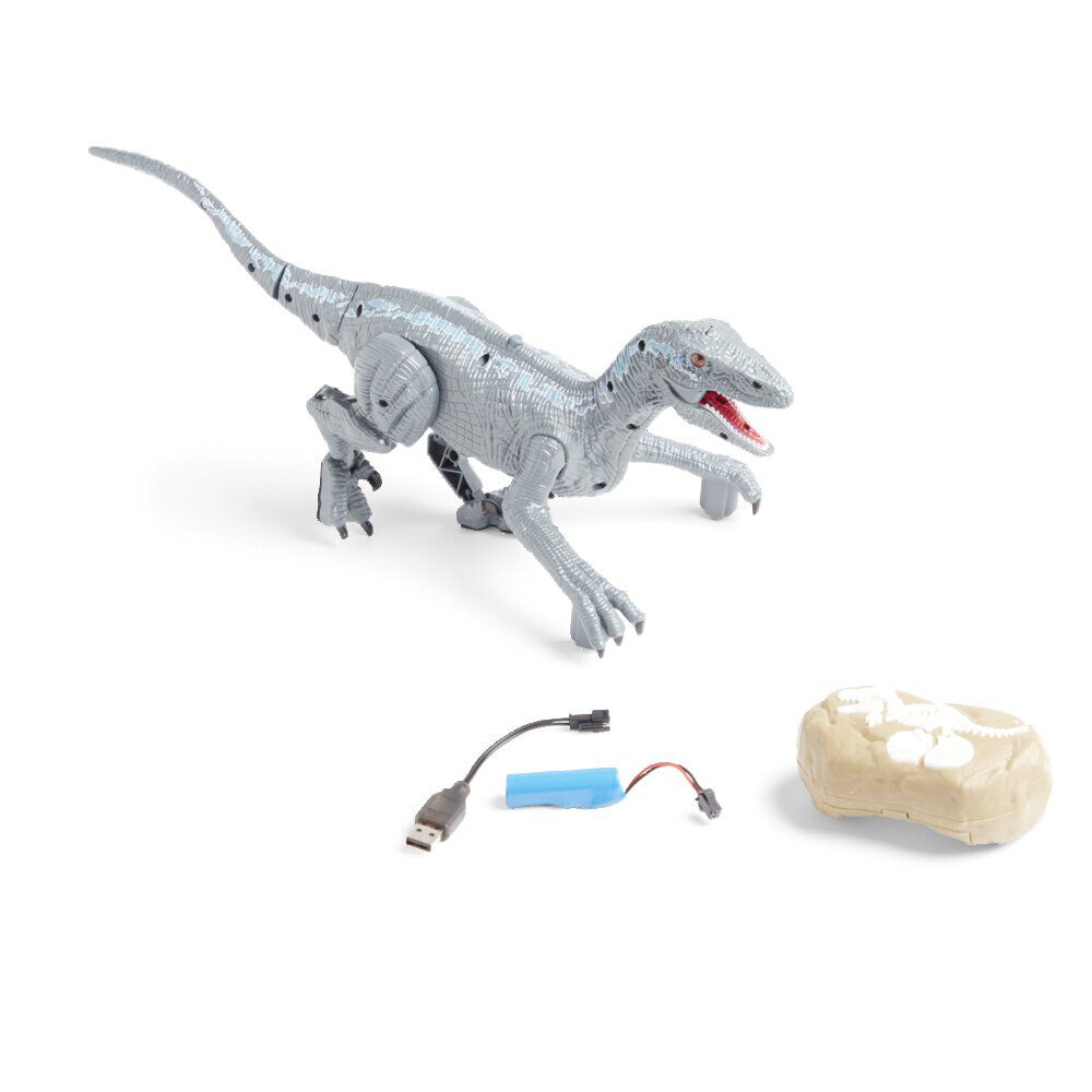 Vélociraptor radiocommandé sonore et lumineux