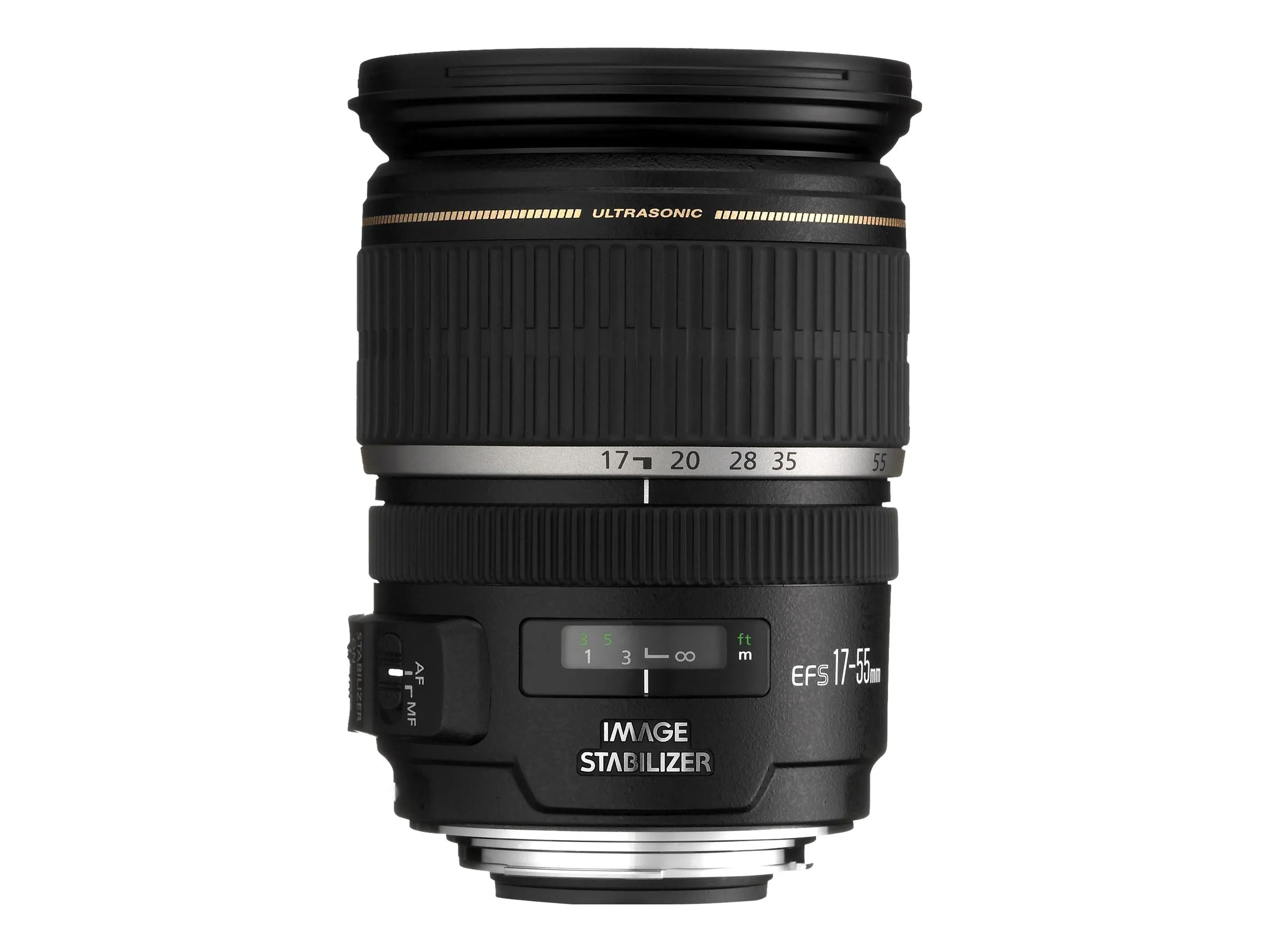 Canon EF-S - Zoomobjektiv - 17 mm - 55 mm - f/2.8 IS USM - Canon EF/EF-S - for EOS 1000, 40, 450, 50, 500, 7D, Kiss F, Kiss X2, Kiss X3, Rebel T1i, Rebel XS, Rebel XSi
