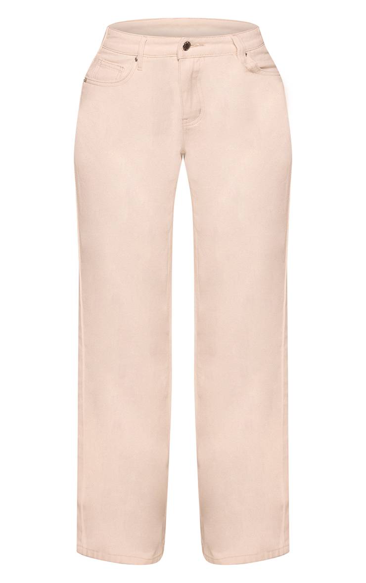 Ecru Jean Droit Petite Avec Laçage Au Dos