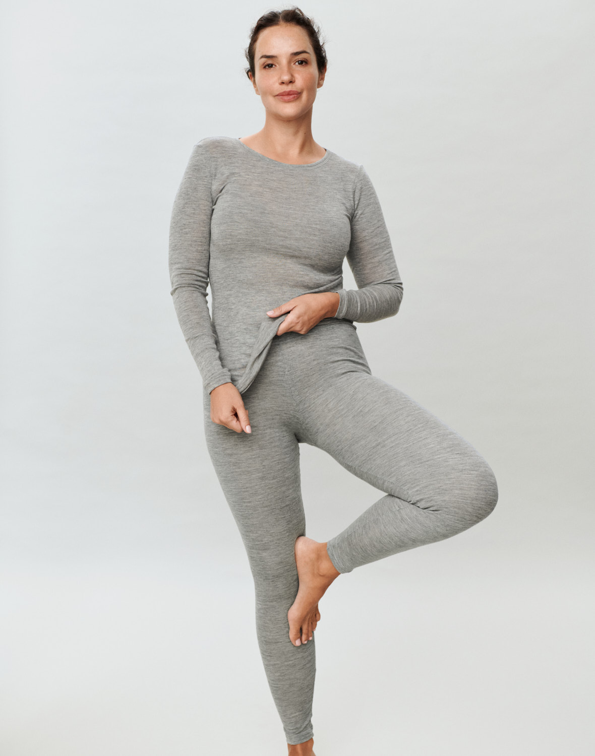 Legging van merinowol/zijde voor dames