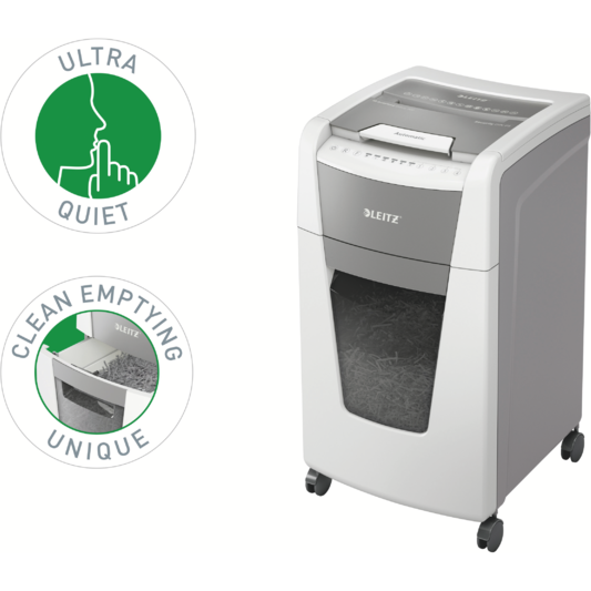 Destructeur de documents automatique et manuel Leitz IQ AutoFeed Office 300 - P5 - coupe micro