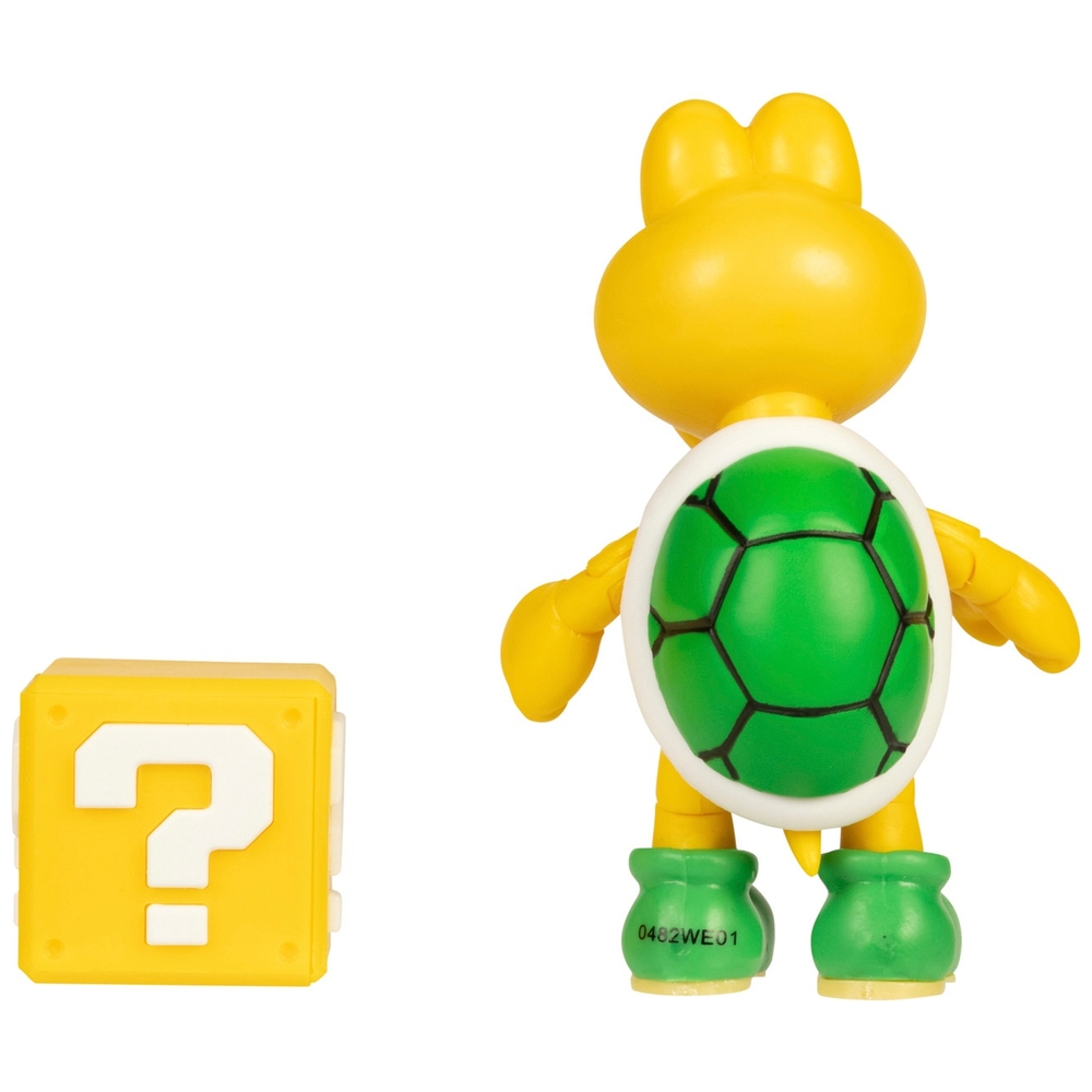 Nintendo Super Mario 10 cm grüner Koopa Troopa mit Fragezeichenblock