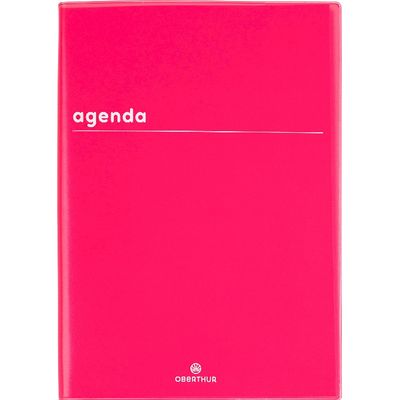 Agenda Boréal - 1 jour par page - 15 x 21,6 cm - rouge - Oberthur