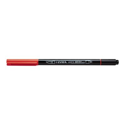 Lyra Aqua Brush Duo - Feutre pinceau double pointe - rouge de Pompéi